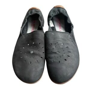 Merrell Barefoot Glove Black Leather Ballet Flats Women's 10 Comfort Vibram Sole